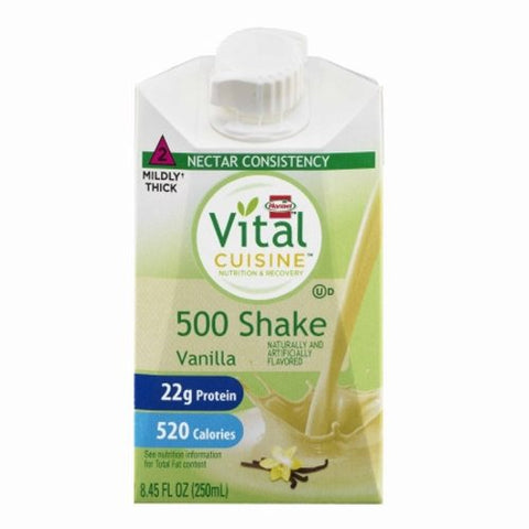 Hormel, Oral Supplement Vital Cuisine  500 Shake Vanilla Flavor 8.45 oz. Container Carton Ready to Use, Count of 27 Hormel