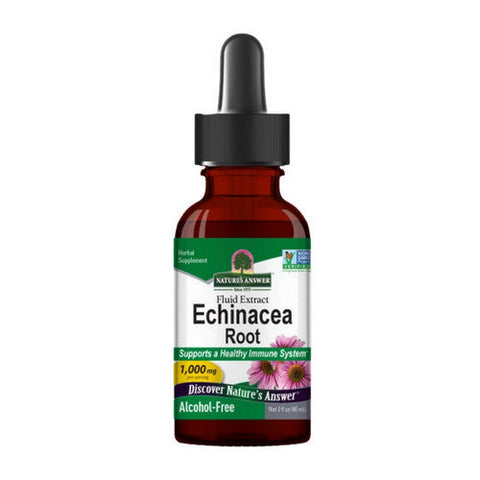Nature's Answer, Echinacea Root Fluid Extract Alcohol-Free, 1000 Mg, 2 Oz Nature's Answer