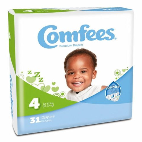Attends, Unisex Baby Diaper, Count of 124 Attends