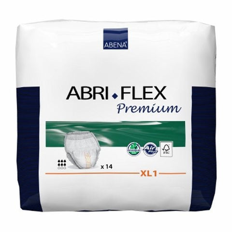 Abena, Unisex Adult Absorbent Underwear Pull On with Tear Away 41089, Count of 14 Abena