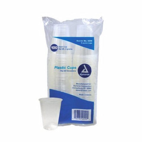Dynarex, Drinking Cup Dynarex  9 oz. Translucent Plastic Disposable, Pack Of 100 Dynarex