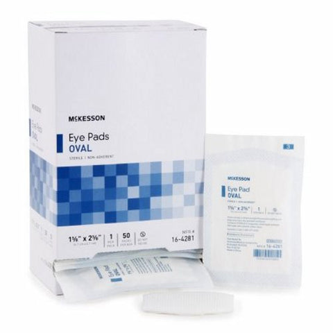 McKesson, Eye Pad 1-5/8 X 2-5/8 Inch, Case Of 12 McKesson