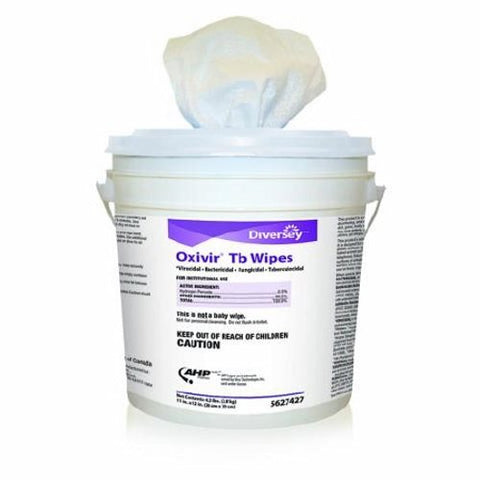 Diversey, Surface Disinfectant Cleaner Oxivir Tb Premoistened Hydrogen Peroxide Based Unscented, Box Of 160 Diversey