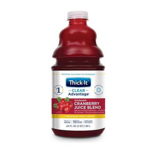 Thick-It, Thickened Beverage Thick-It  AquaCareH2O  64 oz. Container Bottle Cranberry Flavor Ready to Use Hone, Count of 4 Thick-It
