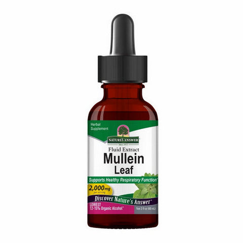 Nature's Answer, Mullein Leaf Low Alcohol, 2000 Mg, 2 Oz Nature's Answer