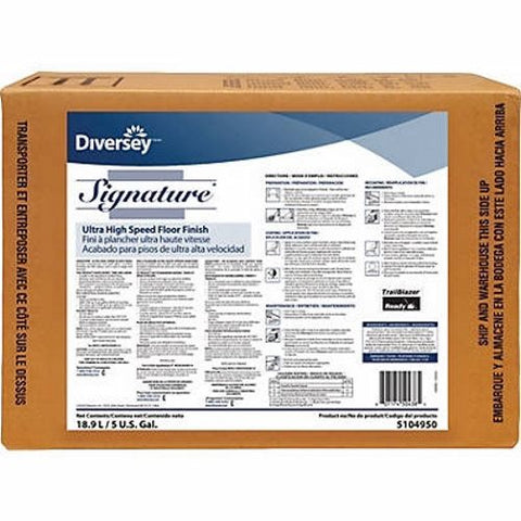 Lagasse, Floor Finish Diversey Signature  Liquid 5 gal. Box Ammonia Scent, 5 Gallons Diversey