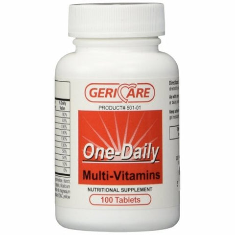McKesson, Multivitamin Supplement Geri-Care Tablet 100 per Bottle, Count of 1 McKesson