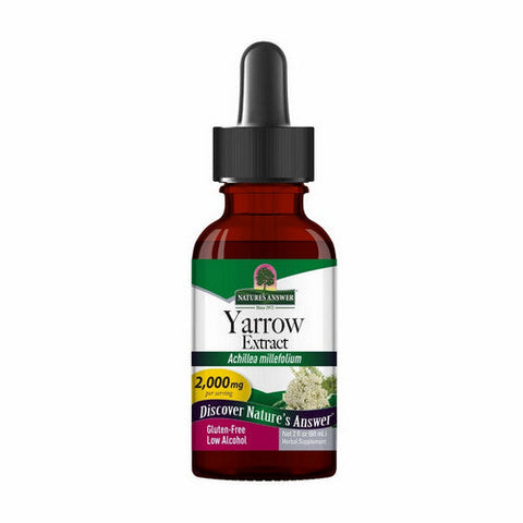 Nature's Answer, Yarrow Flowers Low Alcohol, 2000 Mg, 2 Oz Nature's Answer