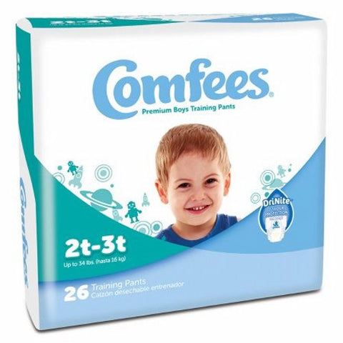 Attends, Premium Training Pants For Boys Size 2T to 3T Disposable Moderate Absorbency, Count of 26 Attends