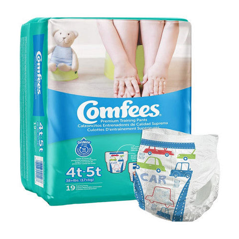 Attends, Premium Training Pants For Boys Size 4T to 5T Disposable Moderate Absorbency, Count of 19 Attends