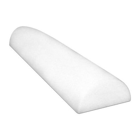 Fabrication Enterprises, Half-Round Therapy Foam Roller White Polyethylene Foam 6 X 36 Inch 30-2110, Count of 1 Fabrication Enterprises