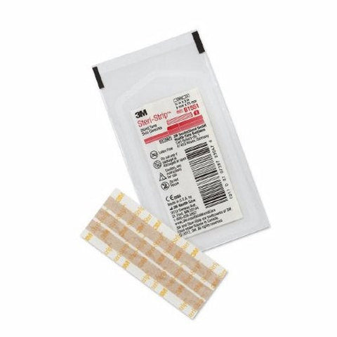 3M, Skin Closure Steri-Strip 1/4 X 3 Inch Nonwoven Material Flexible Strip Tan, Box Of 50 3M