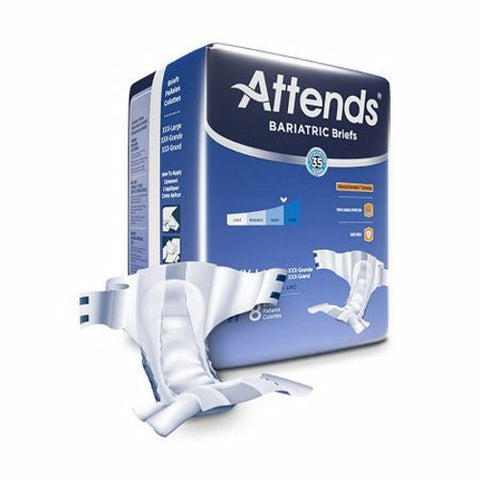 Attends, Unisex Adult Incontinence Brief 4X-Large Disposable DD60, Case Of 4 Attends
