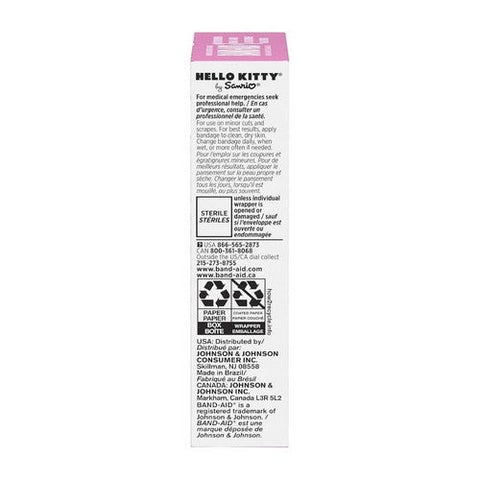 Band-Aid, Adhesive Bandages Assorted Sizes Hello Kitty, Box Of 20 Band-Aid