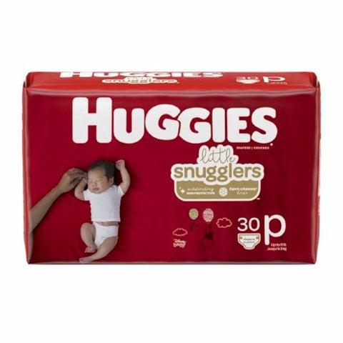 Huggies, Unisex Baby Diaper Little Snugglers Preemie Disposable Heavy Absorbency, Case Of 6 Huggies