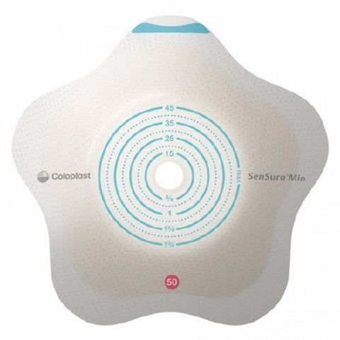 Coloplast, Ostomy Barrier SenSura  Mio Convex Flip Pre-Cut, Standard Wear Green Code 3/4 Inch Stoma, Box Of 5 Coloplast