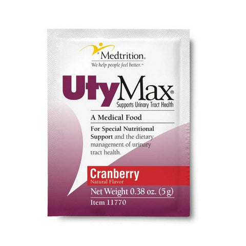 Medtrition, Urinary Health Supplement UtyMax  CranMax  Cranberry Flavor 5 Gram Container Individual Packet Powde, Count of 60 Medtrition