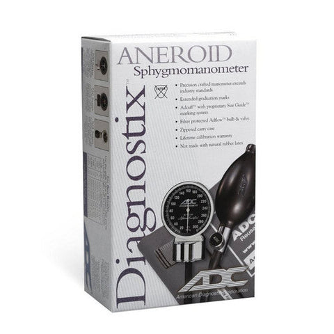 Diagnostix, Aneroid Sphygmomanometer Unit Adult Cuff Nylon Cuff 23 - 40 cm 720-11ABK, Count of 1 Diagnostix