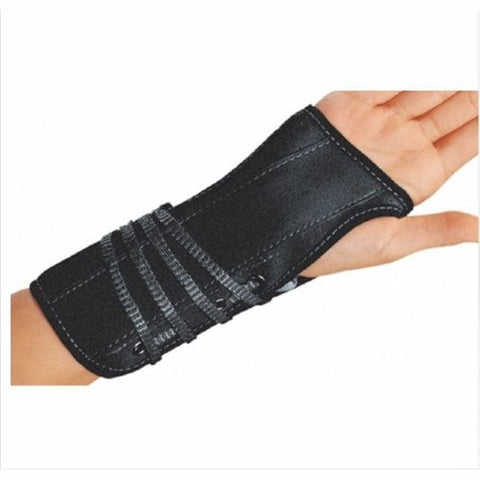 DJO, Wrist Splint Cinch-Lock Suede / Flannel Right Hand Black Large, Count of 1 DJO