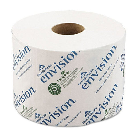 Georgia Pacific, Toilet Tissue envision  White 2-Ply Standard Size Cored Roll 1000 Sheets 3-9/10 X 4 Inch, Count of 48 Georgia Pacific