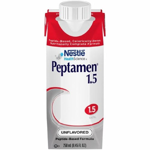 Nestle Healthcare Nutrition, Tube Feeding Formula Peptamen  1.5 250 mL Carton Ready to Use Unflavored Adult, 250 Ml Nestle Healthcare Nutrition