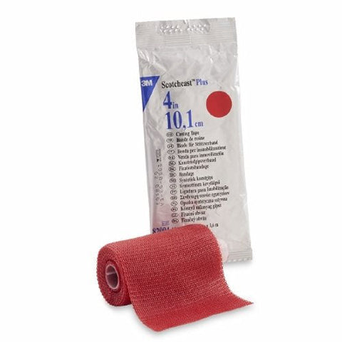 3M, Cast Tape 3M Scotchcast Plus 4 Inch X 12 Foot Fiberglass Red, Box Of 10 3M