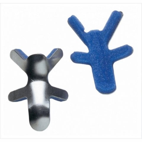 ProCare, Finger Splint Adult Medium Bendable Prong Closure Left Or Right Hand Blue Silver, Count of 1 ProCare