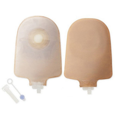 Hollister, Transparent Urostomy Pouch One-Piece System 9 Inch Length 1 Inch Stoma Drainable, Box Of 10 Hollister