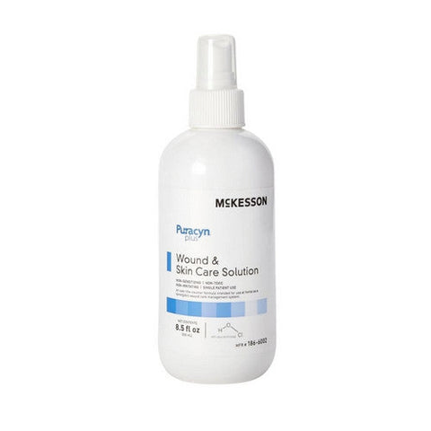 McKesson, Wound Cleanser Puracyn Plus Pump Bottle NonSterile Antimicrobial, 8.5 Oz McKesson
