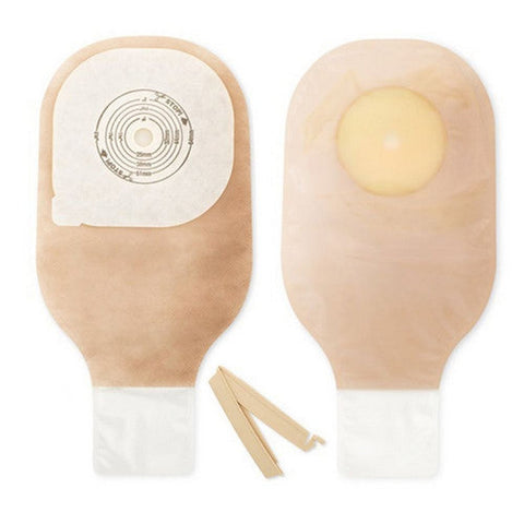 Hollister, Colostomy Pouch One-Piece System 12 Inch Length Trim To Fit Drainable 88501, Box Of 10 Hollister