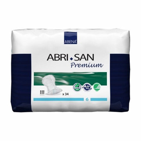 Abena, Incontinence Liner Abri-San Premium 25 Inch Length Moderate Absorbency Fluff / Polymer Core Level 6, Count of 34 Abena