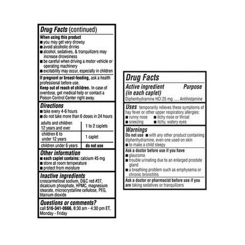 Advance Pharma, Diphenhist, 25mg, 100 Caplets Reliable1