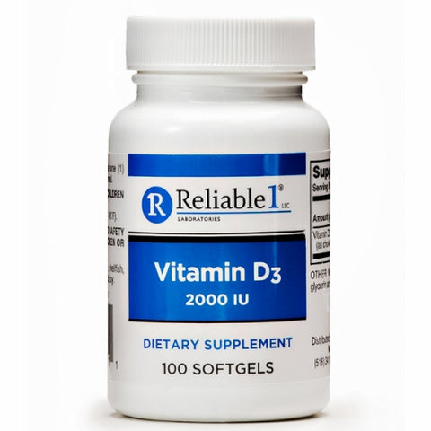 Reliable1, Vitamin D3, 100 Softgels Reliable1