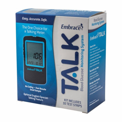 Embrace, Talk Blood Glucose Monitoring System, 1 Count Embrace