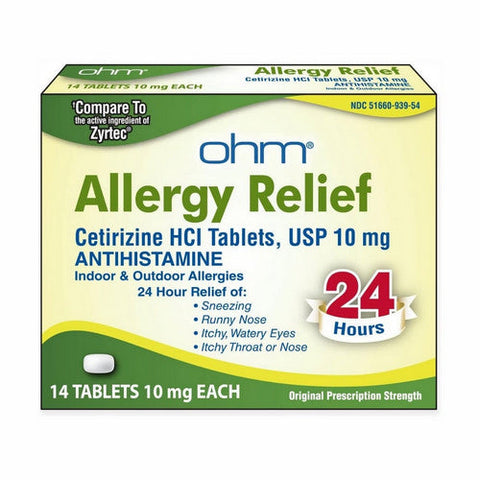 Zyrtec, Cetirizine, 10mg, 14 Tabs Zyrtec