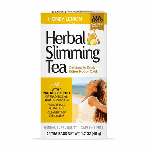 21st Century, Herbal Slimming Tea Honey Lemon, Honey Lemon 24 Bags 21st Century