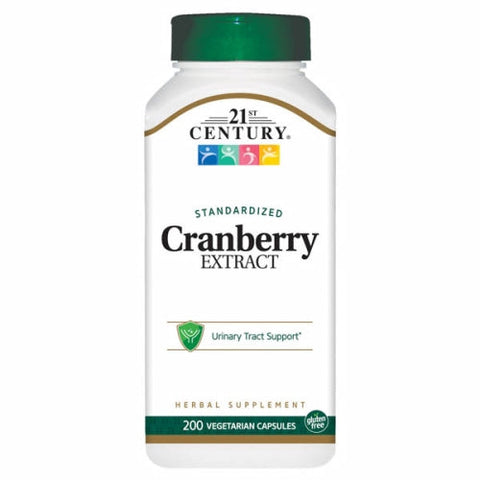 21st Century, Cranberry Extract Standardized, 200 Veg Caps 21st Century