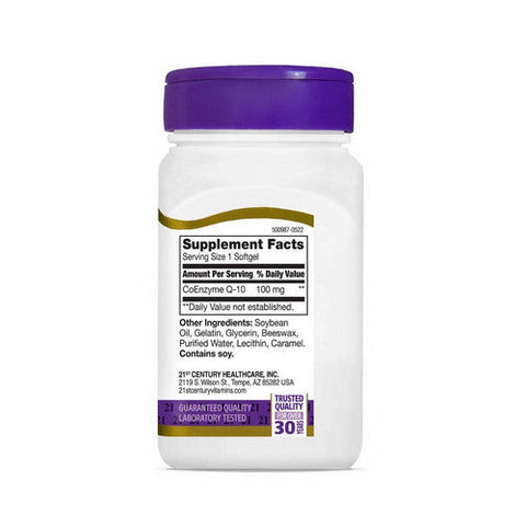 21st Century, Liquid Filled Coq-10, 100 Mg, 90 Softgels 21st Century
