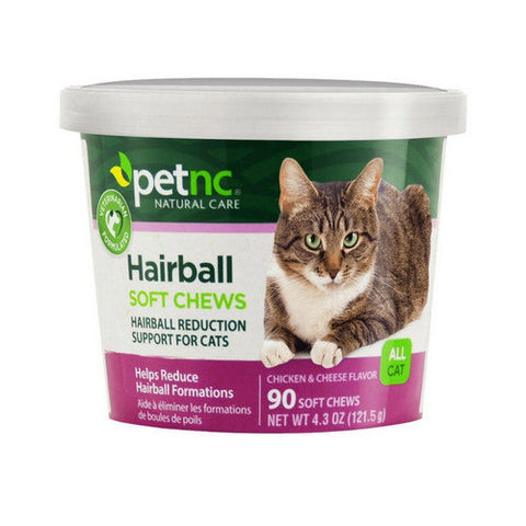 Petnc Natural Care, Hairball Soft Chews All Cat Chicken And Cheese, 90 Count Petnc Natural Care