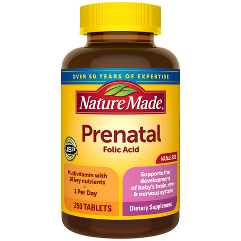 Prenatal Folic Acid 250 Tabs by Nature Made