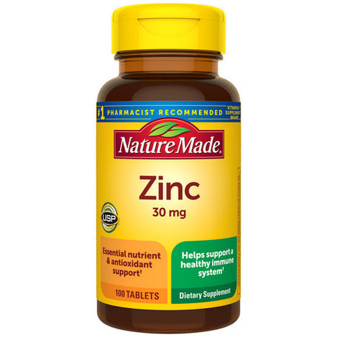 Nature Made, Zinc, 30 Mg, 100 Tabs Nature Made