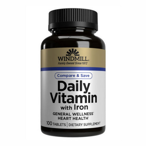 Daily Vitamin With Iron 100 Tabs by Windmill Health