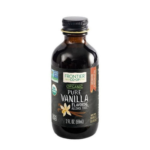 Frontier Coop, Organic Vanilla Flavoring Alcohol Free, 2 Oz Frontier Coop