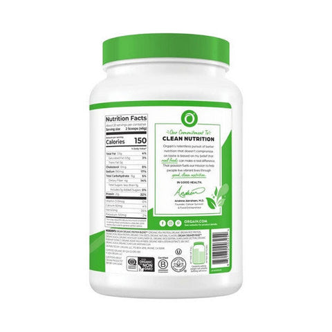 Orgain, Organic Protein Plant Based Vanilla Bean, 2.03 lbs Orgain