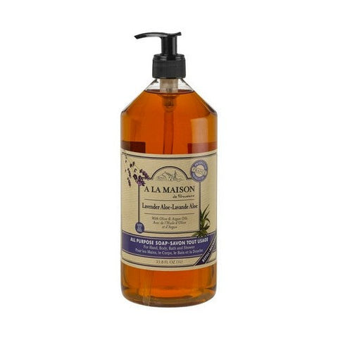 A La Maison, French Liquid Hand Soap Refill Lavender Aloe, 33.8 Oz A La Maison
