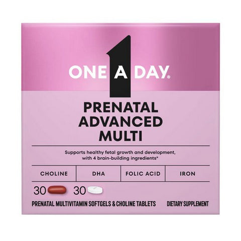 One-A-Day, One A Day Women Prenatal Advanced Plus Choline, 60 Count One-A-Day