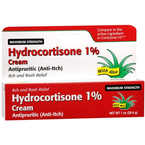 Taro, Maximum Strength Hydrocortisone 1% Anti-Itch Cream With Aloe Vera, 28.4 Grams Taro