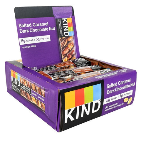 Kind Fruit & Nut Bars, Kind Bar Salted Caramel Dark Chocolate Nut, 12 Count Kind Fruit & Nut Bars