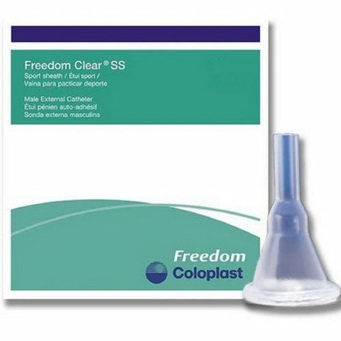 Coloplast, Male External Catheter Freedom Clear SS Self Adhesive Seal Silicone Large, 1 Each Coloplast