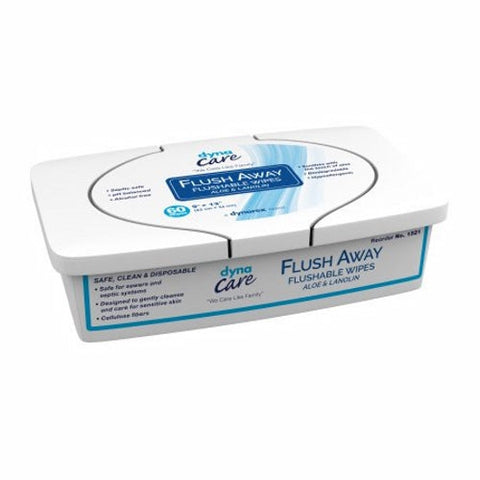 Dynarex, Flushable Personal Wipe, Box Of 60 Dynarex